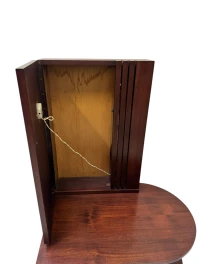 Art Deco Cabinet or Dry Bar with Clock, 1930s